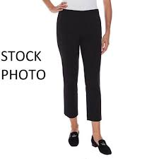 Details About Mario Serrani Italy Womens Comfort Stretch Slim Fit Pants 10 X 30 Black
