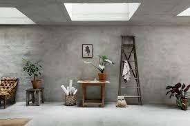 concrete walls interior trend in a