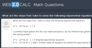 Following Exponential Equation