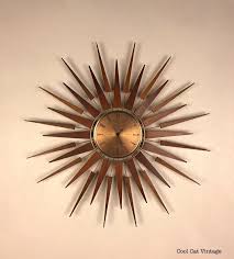 1960 S Seth Thomas Starburst Wall Clock