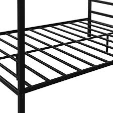 Black Metal Frame Queen Canopy Bed