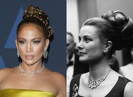 Marianna hewitt teaches us a really easy updo inspired by jennifer lopez. Jennifer Lopez Channels Grace Kelly With An Iconic Updo Vogue