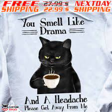 cat coffee lover you smell like