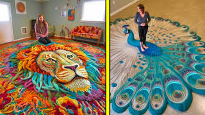 20 giant crochet rug designs