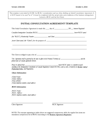 agreement templates canada forms