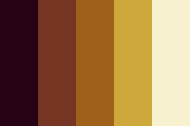 chocolate and caramel color palette