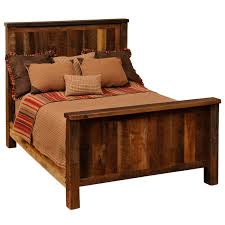Rustic Beds Queen Size Barnwood