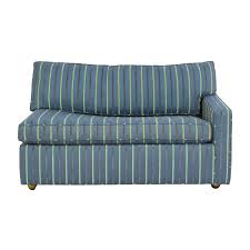carlyle striped single arm sleeper sofa