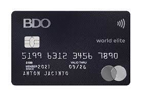 view all credit cards bdo unibank inc