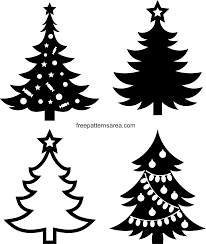 christmas tree vector cliparts