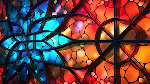 3d Render Of Abstract Stained Glass