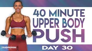40 minute upper body push workout