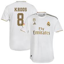 Create jersey with the font real madrid cf 2019/20. Toni Kroos Real Madrid 2019 20 Home Player Jersey White 2019 Redzonejersey Com