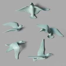 Aluminium Metal Flying Birds Wall