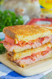 grilled ham and swiss sandwich