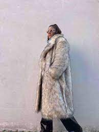 Jakke Katie Faux Fur Coat Winter White