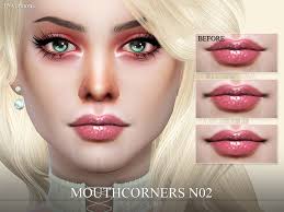 the sims resource mouthcorners n02