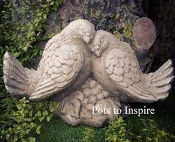 Love Doves Stoneware Garden Ornament