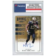 4.4 out of 5 stars. Michael Thomas New Orleans Saints Autographed 2016 Panini Contenders Rookie 330 Card