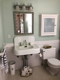 vintage small bathroom update