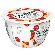 chobani yogurt zero sugar strawberry