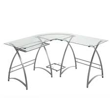 There are many types, models, materials and sizes, what do you think the glass tables? Silver Glass Corner Computer Desk D51al30