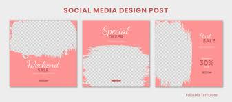 editable template social a design