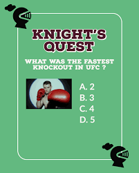 Nov 15, 2021 · 393 ultimate fighting championship trivia questions & answers: Poland Regional High School It S Time For Our Knight S Quest Trivia Question Brady Heath Asks Answer At 6pm Knightsquest Trivia Facebook
