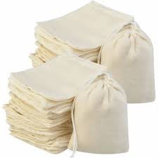 white muslin cotton bags for grocery