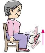 Image result for leg stretch with chair