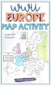 World war ii timeline 1917 to 1930. World War 2 Map Of Europe Activity Europe Map Map Activities World History Lessons