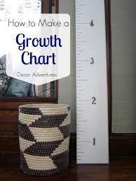 Diy Growth Chart Decor Adventures