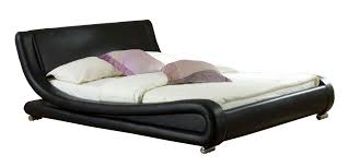 Stylish Faux Leather Bed Frame Double