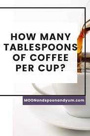 How Many Tablespoons Of Coffee Per Cup