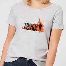 Tough Mudder Logo Womens T Shirt Grey