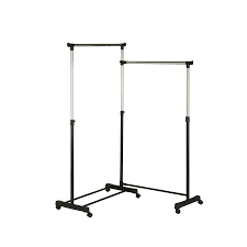 Browse a large selection of clothes rack options on houzz, including portable clothes racks and rolling clothing racks in a variety of sizes and finishes. Honey Can Do Chrome Black Steel Clothing Rack Lowes Com Garment Racks Clothing Rack Rolling Garment Rack