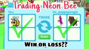 trading neon bee what people trade