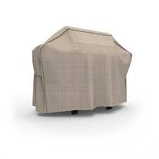 tan tweed patio outdoor bbq grill cover