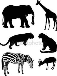 African Animal Silhouettes Animal