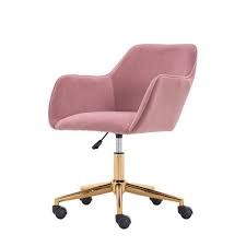 Corner shelves are a compact solution to your office furniture needs in small and tight spaces. Velvet Home Office Chair With Gold Metal Legs Pink Walmart Com Walmart Com