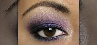how to apply eyeshadow for a purple