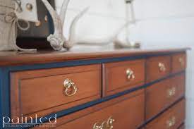 Two Tone Dresser And Chest Painted By