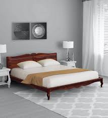 Anne Solid Wood Queen Size Bed In