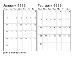 Download 9999 Printable Calendars