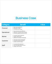 18 business case templates pdf doc