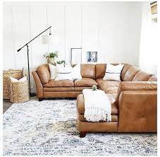 tan leather couch living room