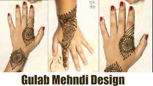 The base of this outline begins with an essential net and after that flower themes are utilized to top off the entire net. Simple Gulab Patch Mehndi Design Back Hand Simple Mehndi Design Viral Lifestyle Youtube