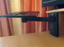 make a laptop stand from an old tv wall