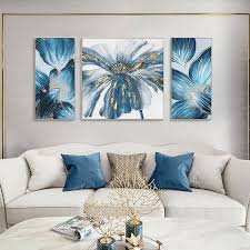 Wall Art Abstract Fl Painting Set