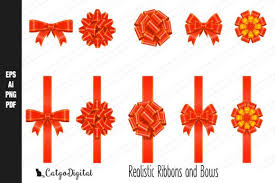 Ribbons And Bows Vectors And Clip Art Graphic By Catgodigital Creative Fabrica In 2020 Bow Vector Illustration Design Elements Of Art